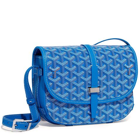 blue goyard luggage.